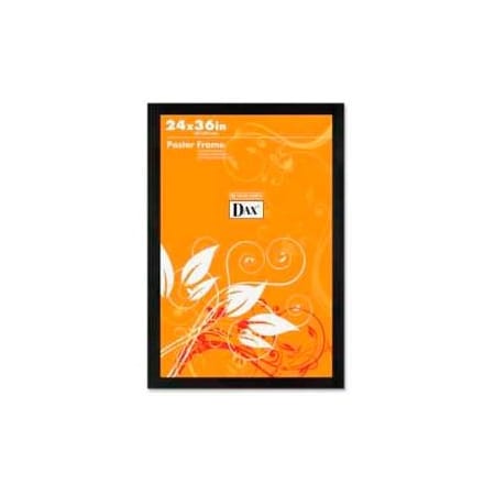 Burns Group Dax Poster Frame, Wall Mountable, Horizontal/Vertical, 24 x 36, Wood, Black 2863U2X